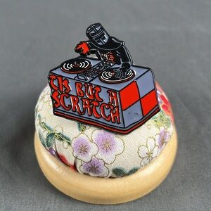 1.5 Inch Enamel Pin | The Black Knight DJ